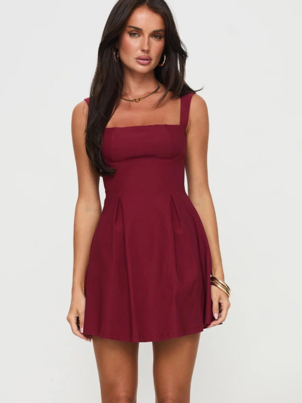 Princess Polly Xanthus Mini Dress Red - Picture 2 of 7